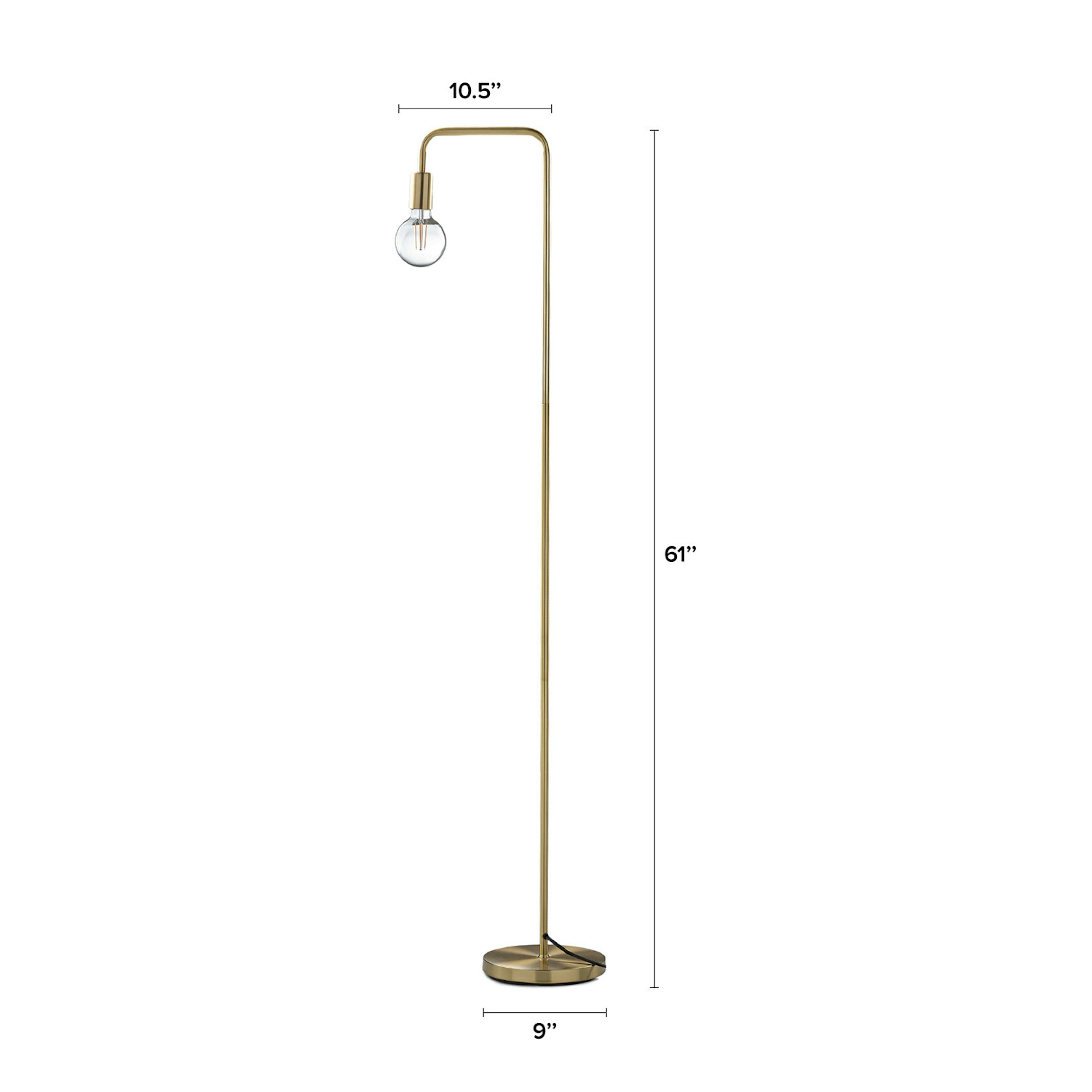 The Reading Corner Brass Floor Lamp