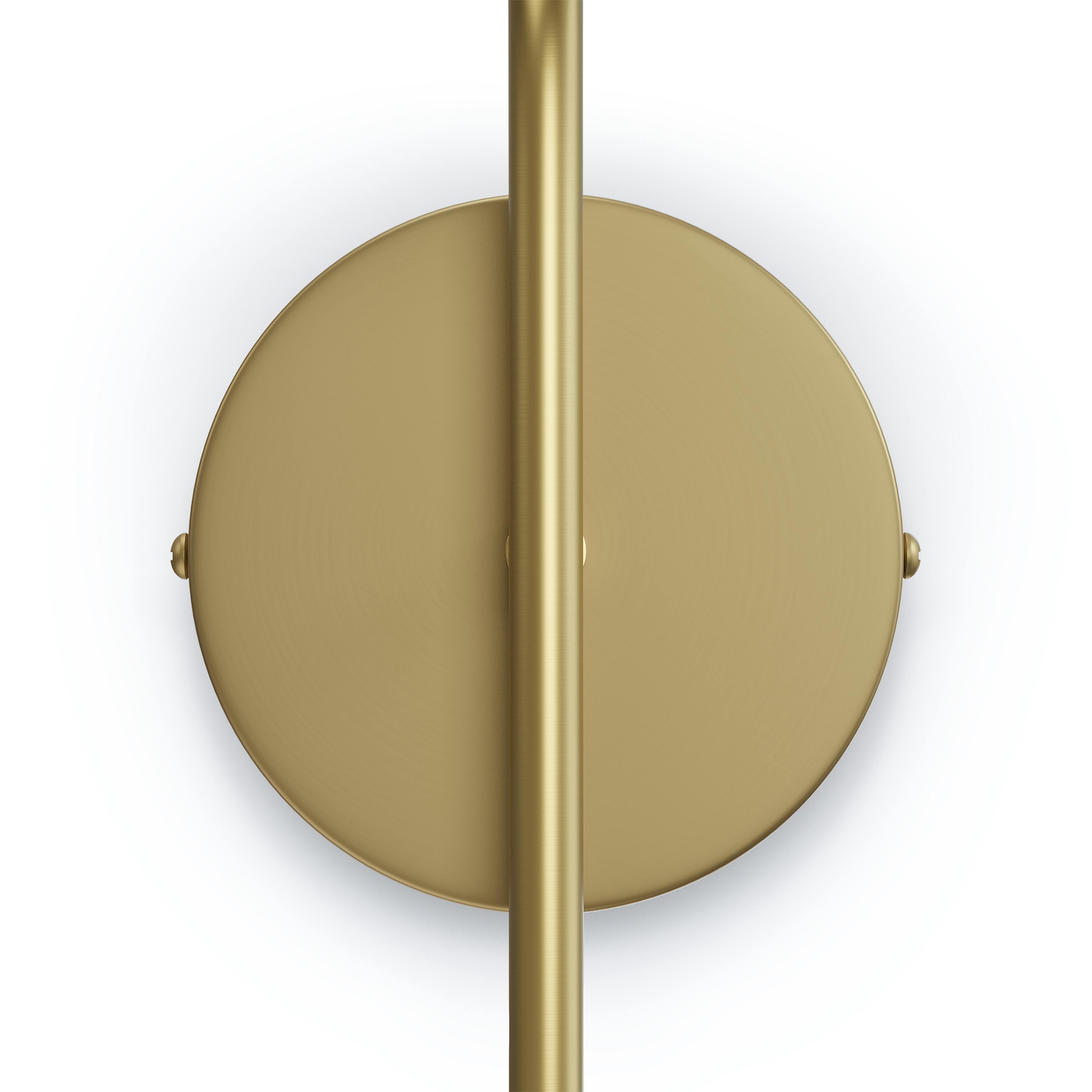 The Warm Glow Brass Sconce
