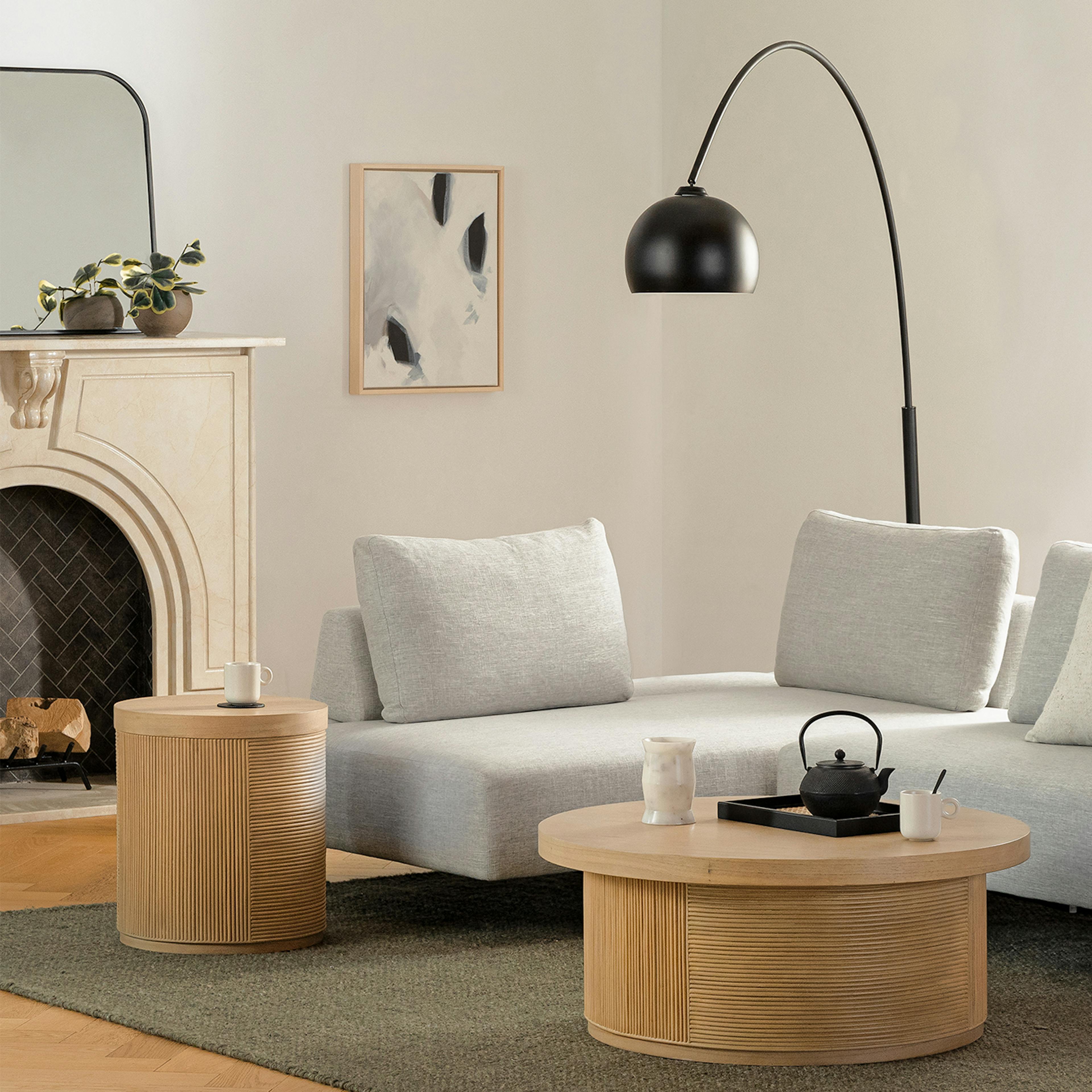The Sculpted Arc Floor Lamp