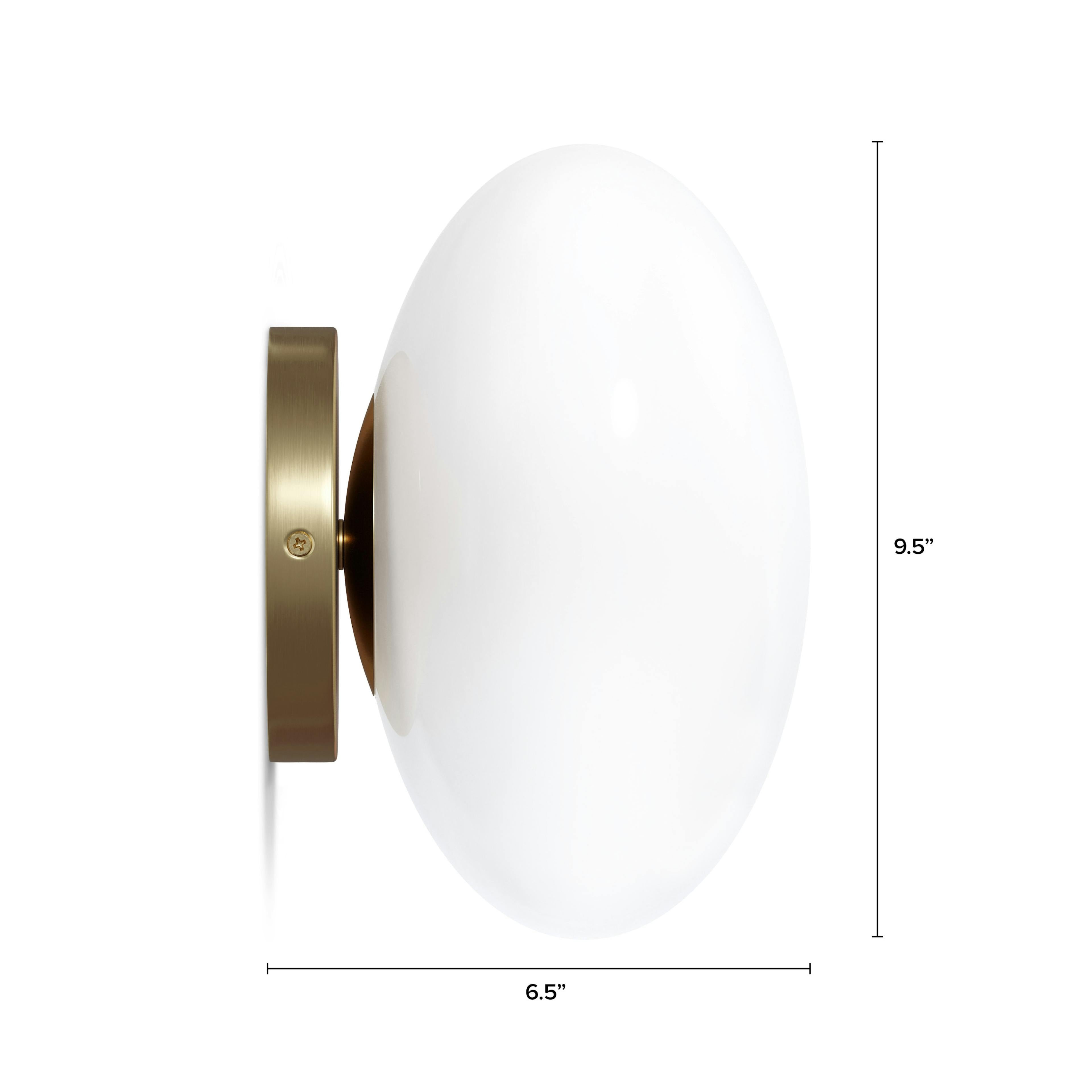 The Warm Glow Brass Sconce