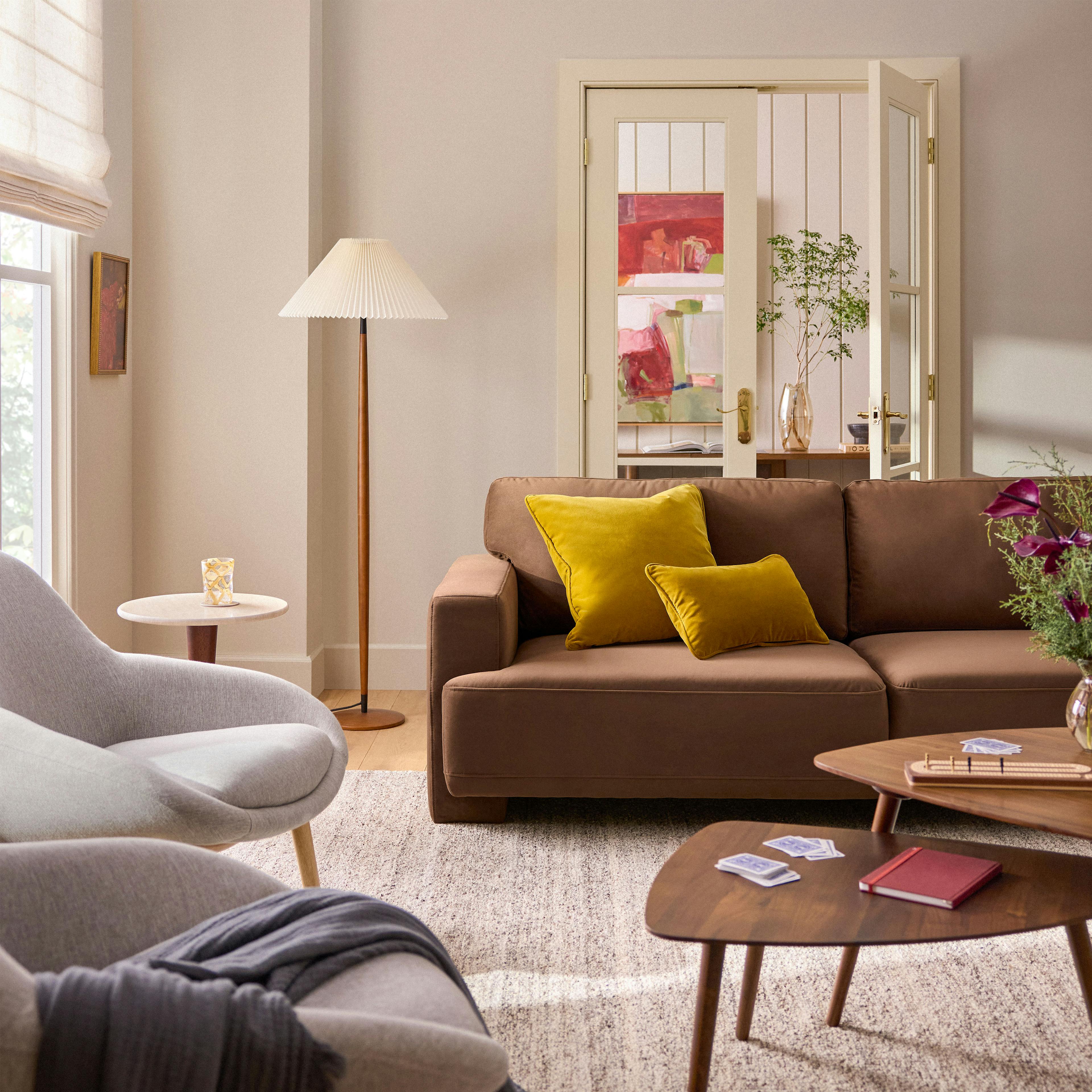 The Walnut Reading Nook Floor Lamp