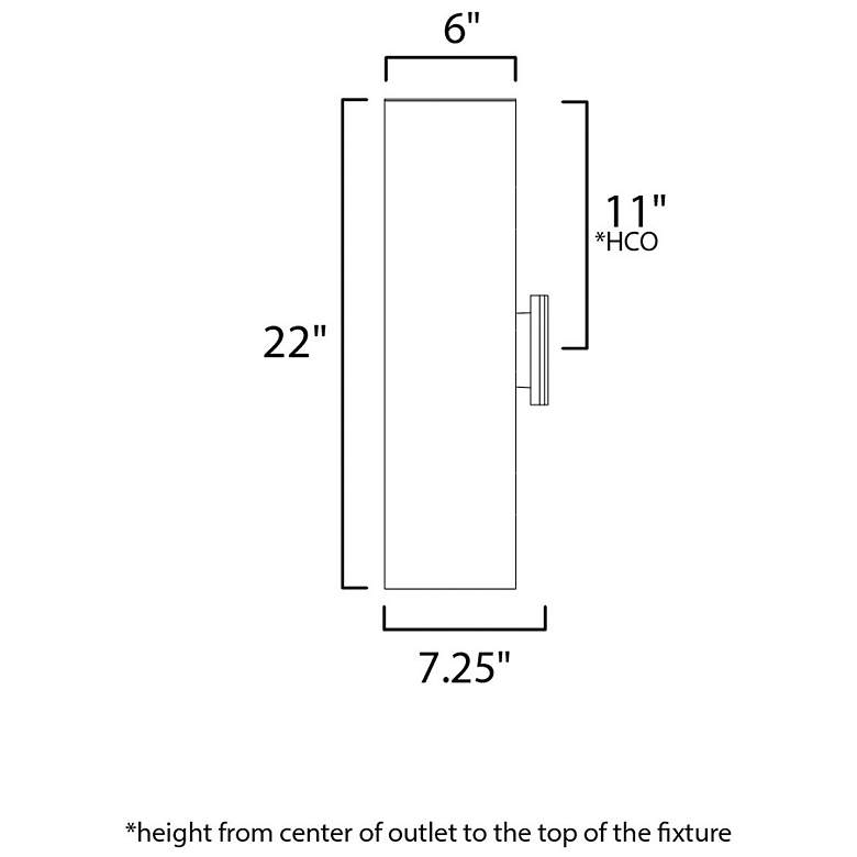 The Finished Exterior Cylinder Light