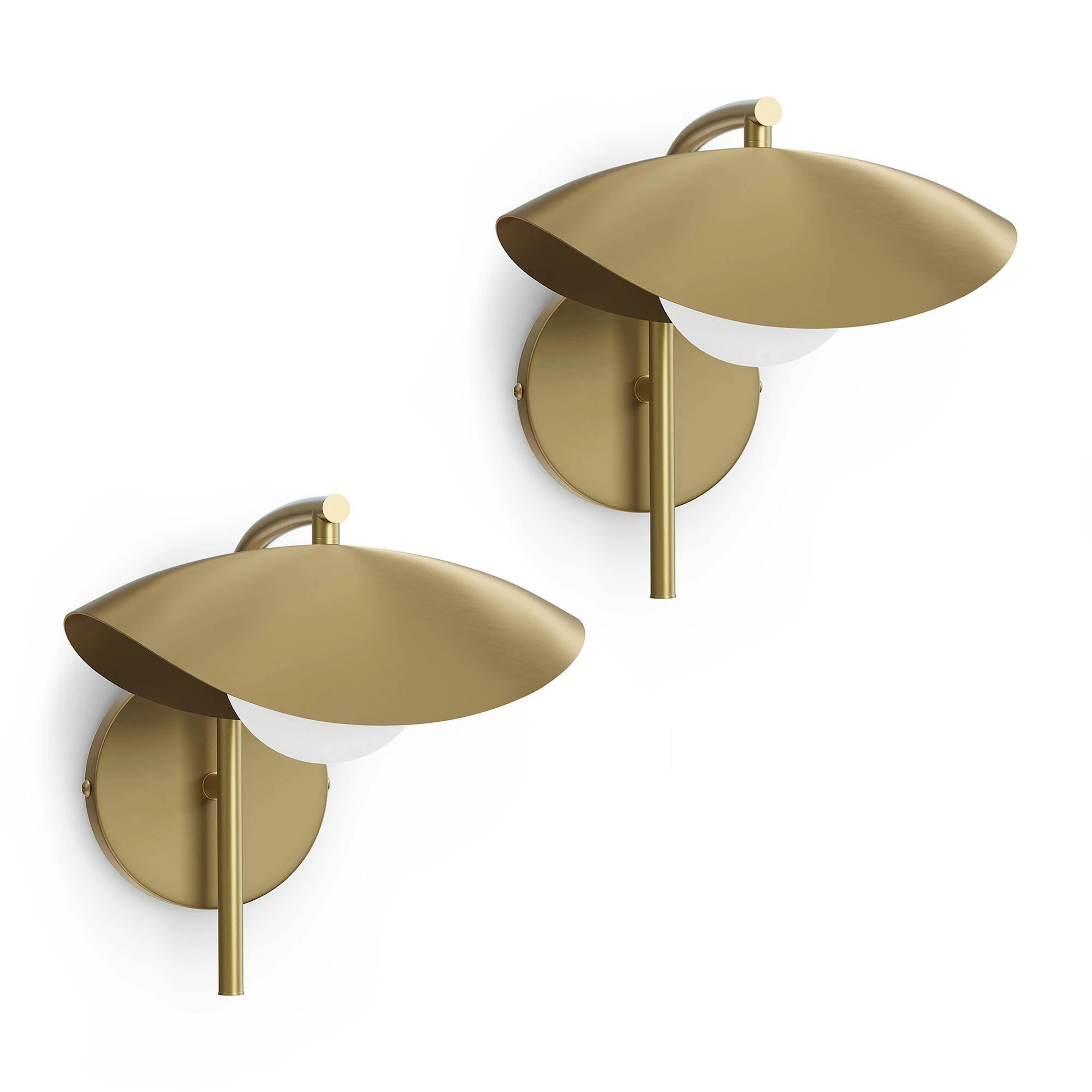 The Warm Glow Brass Sconce