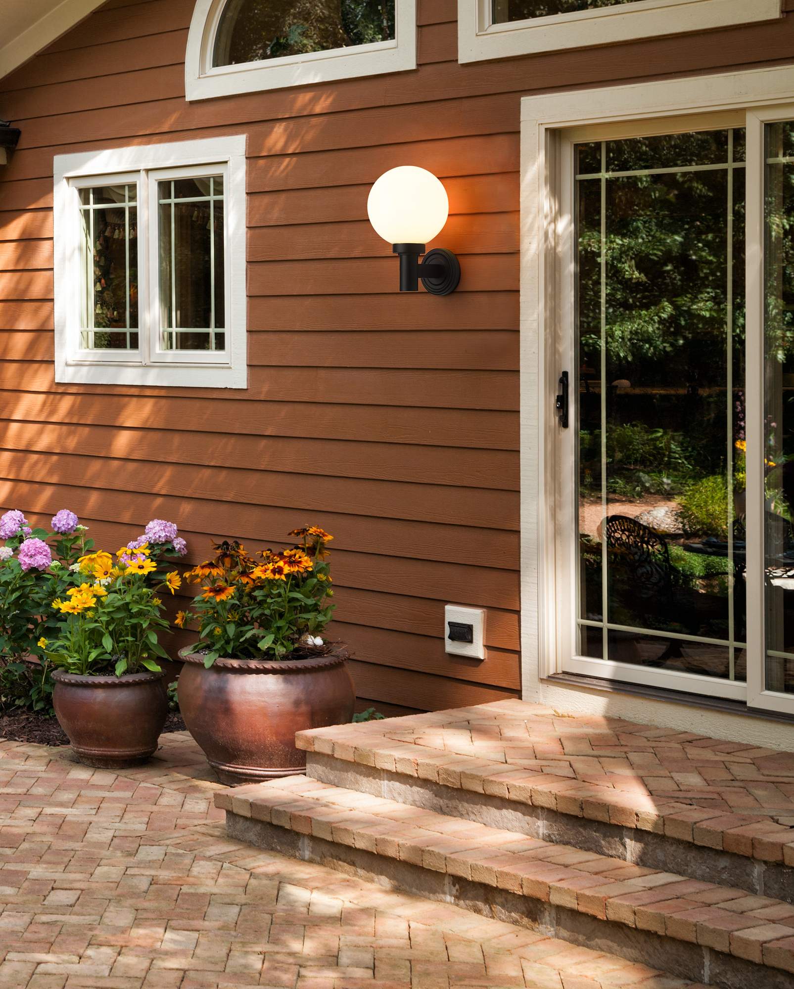 The Finished Exterior Wall Light